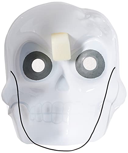 Disguise Reaper Costume Mask Accessory, White/Black, One Size Adult