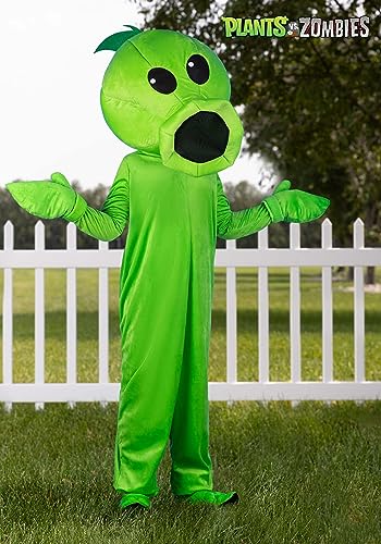 Plants Vs Zombies Peashooter Costume Kids Medium (8-10)