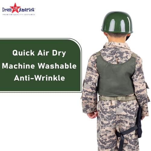Dress Up America Army Costume for Kids - Soldier Costume Set for Boys and Girls - Special Forces Uniform Costume