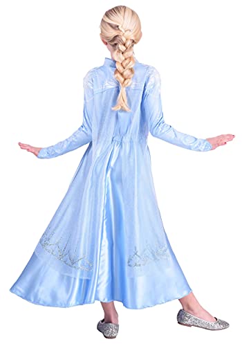 Disguise Disney Elsa Frozen 2 Deluxe Girls' Halloween Costume Blue, 3T-4T
