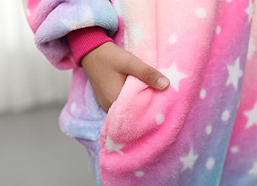 HQFURS Kids Unisex Unicorn Costume Animal Onesie Pajamas Halloween Christmas Gifts 6t