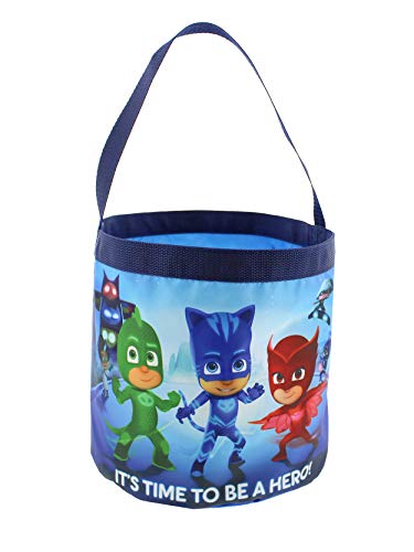 Disney PJ Masks Boys Girls Collapsible Gift Basket Bucket Gift Tote Bag (One Size, Blue)