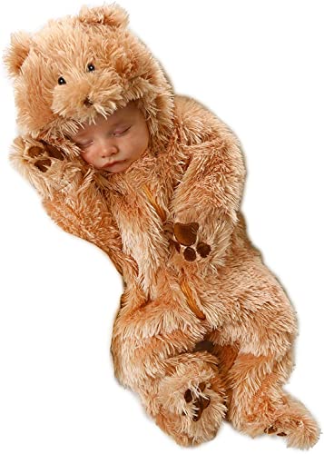 Princess Paradise Baby Snuggle Bear Deluxe Costumes, Tan, 3 to 6 Months US