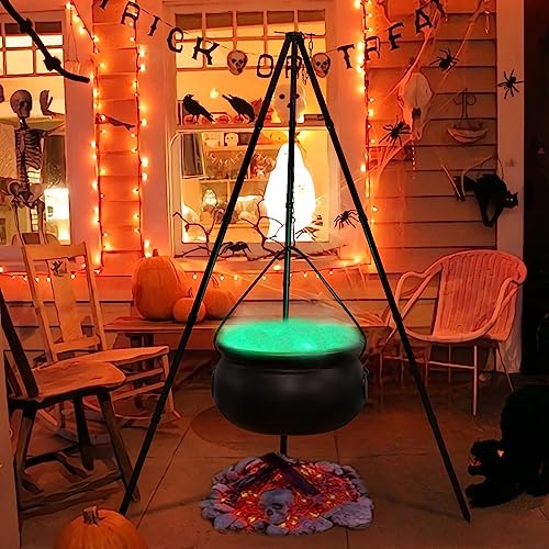 Outdoor Halloween Party Decor - Large Witches Cauldron