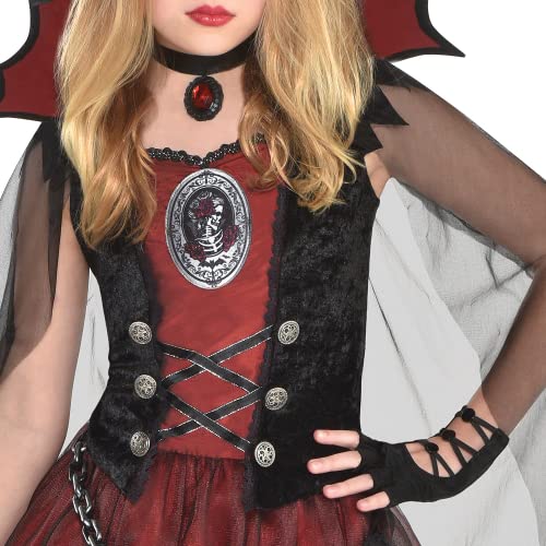 amscan Girls Dark Vamp Costume, X- Large - 14-16, 1 Pc