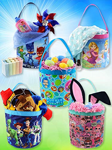 Disney PJ Masks Boys Girls Collapsible Gift Basket Bucket Gift Tote Bag (One Size, Blue)