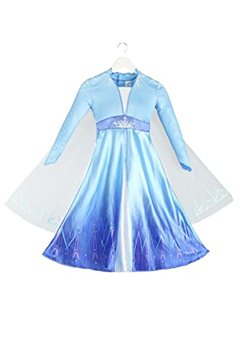 Disguise Disney Elsa Frozen 2 Deluxe Girls' Halloween Costume Blue, 3T-4T