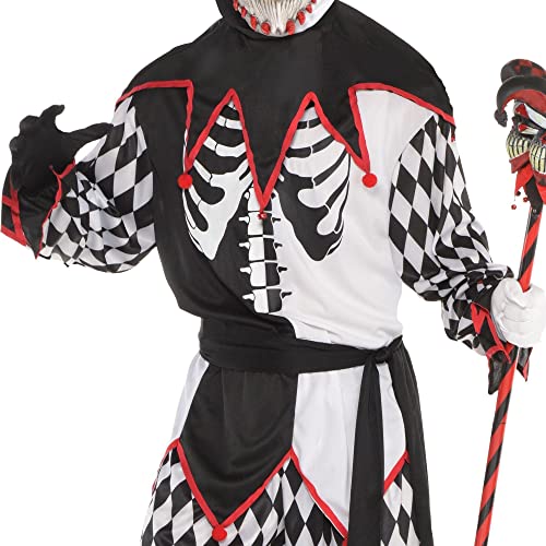 Amscan Sinister Jester Costume - Boy XL 14-16, 1 Pc