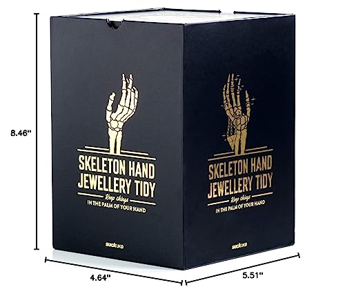 Gothic Skeleton Hand Ring and Jewelry Stand