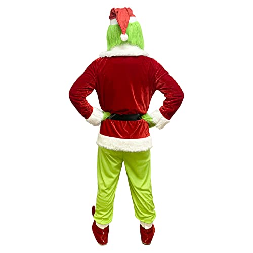 Christmas Santa Costume for Men - Green Monster Suit