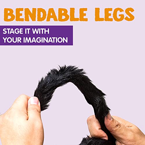 JOYIN 5 Ft. Halloween Outdoor Decorations Hairy Spider,Scary Giant Spider Fake Large Spider Hairy Spider Props for Halloween Yard Decorations Party Decor, Black