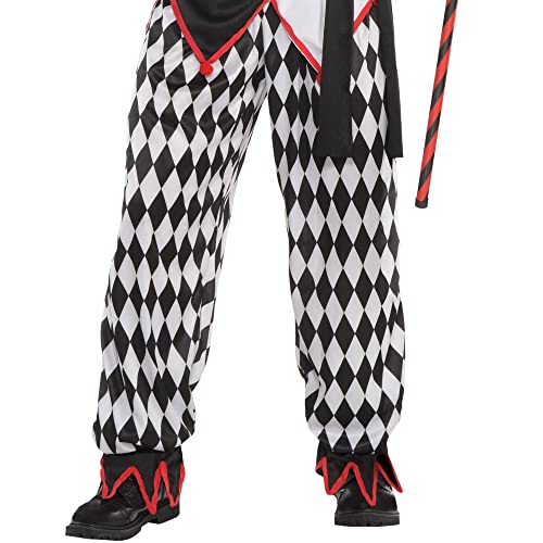 Amscan Sinister Jester Costume - Boy XL 14-16, 1 Pc
