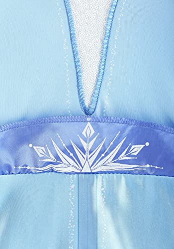 Disguise Disney Elsa Frozen 2 Deluxe Girls' Halloween Costume Blue, 3T-4T