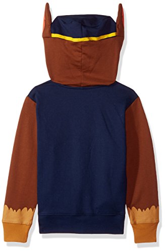 Paw Patrol Little Boy's Chase Costume Zip-up Hoodie Sweater, Navy, 7