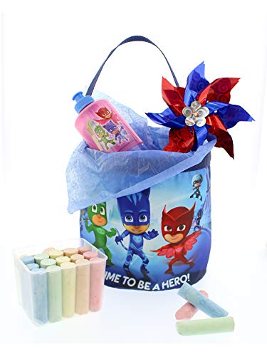 Disney PJ Masks Boys Girls Collapsible Gift Basket Bucket Gift Tote Bag (One Size, Blue)