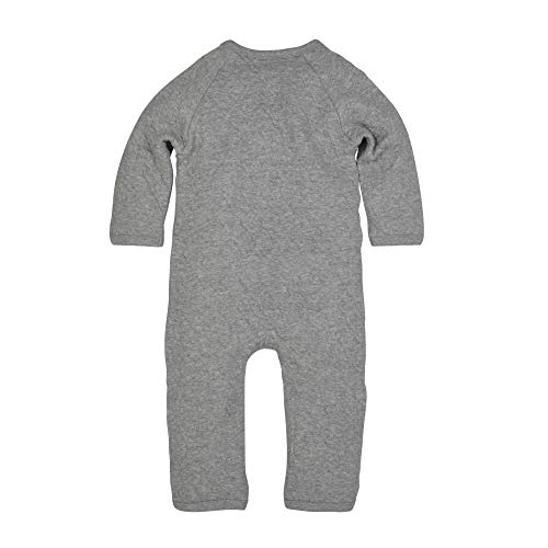 Burt's Bees Baby 'baby-boys' Romper Jumpsuit, 100% Organic Cotton One-piece Coverall and Toddler Footie, Quilted Heather Grey, 6-9 Months US