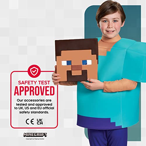 Steve Deluxe Minecraft Costume, Small, Multicolor - Holiday