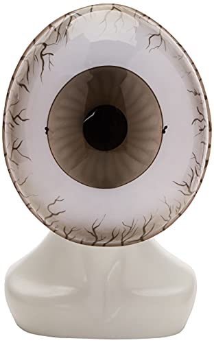 Disguise mens Giant Eyeball Accessory costume masks, White/Black, One Size Adult US