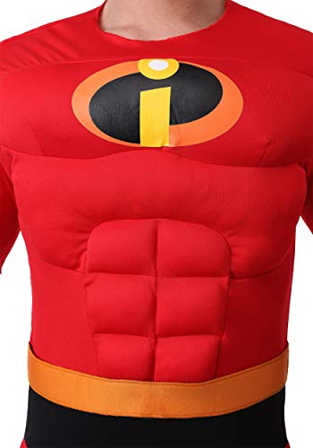 Disguise mens Unisex Deluxe Muscle Mr Incredible Adult Sized Costumes, Red, XXL (50-52)