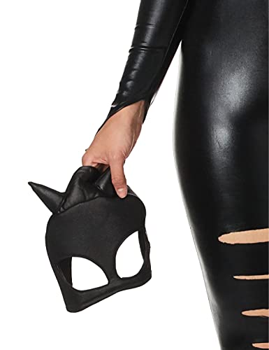 Dreamgirl Adult Catwoman Costume, Womens Catsuit Halloween Costume - Medium