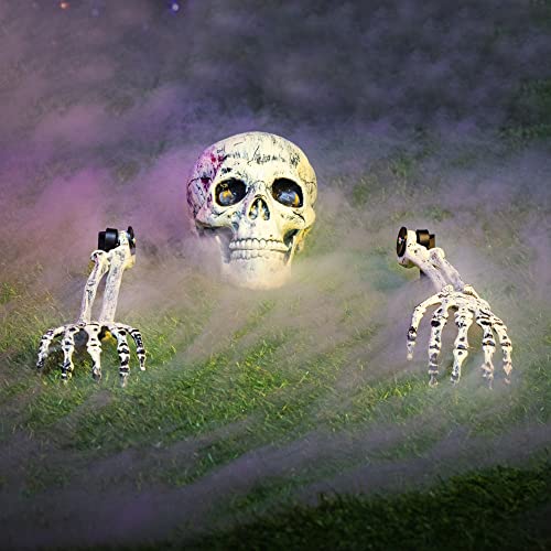 JOYIN Halloween Decorations Skeleton Stakes, Realistic Looking Yard Lawn Garden Stakes, Groundbreakers for Best Halloween Yard Decorations Outdoor Graveyard