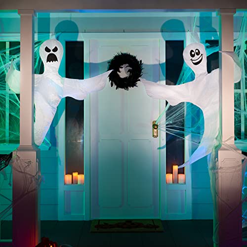 JOYIN 2 Pack 53" Halloween Bendable Tree Wrap Ghost for Halloween Decoration Outdoor, Lawn Decor, Tree, Pilar Decorations, Ghost Party Supplies