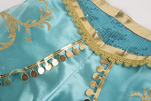 Blue Princess Costume for Girls, Halloween Cosplay