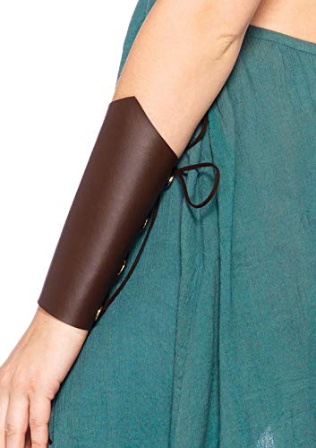 Leg Avenue womens - 4 Piece Warrior Maiden Set Sexy Halloween Dress With Harness and Arm Cuffs for Women Adult Sized Costumes, Green, Medium US