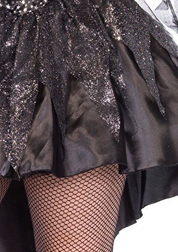 Leg Avenue Women's Plus Size 2 Piece Black Magic Mistress – Sexy High Low Dress with Witch Hat Halloween Costume Set, 3X/ 4X