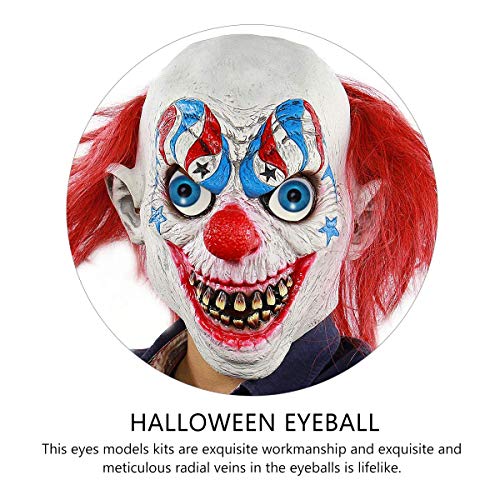 Halloween Eyeballs Scary Plastic Hollow Eyeball Halloween Horror Props 8PCS