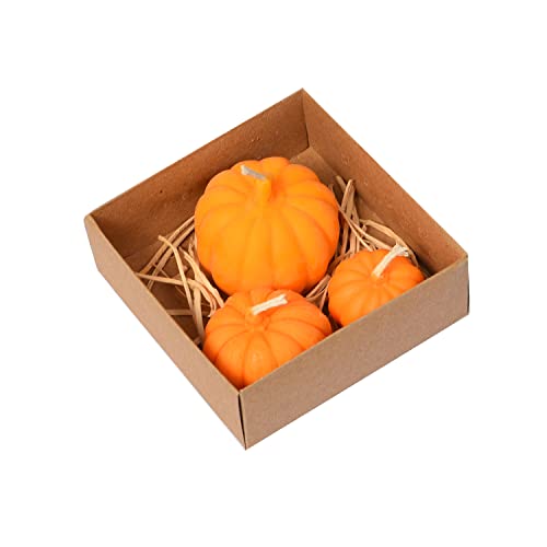 Gift Box/Set 1 Pairs Socks and 3 Pieces of Cute Pumpkin-Shaped Candles