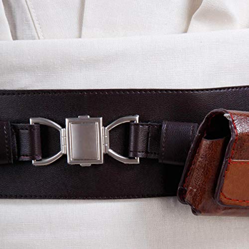 Rongxu Mens Tunic Robe Cosplay Costume Adult Tunic Hooded Robe Outfit Full Set Halloween Costume US Size (Medium, White (Full Set))