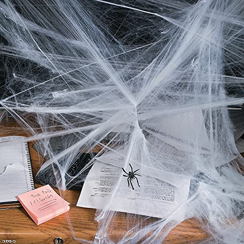 Large Halloween Spider Web Decorations with 20 Spiders