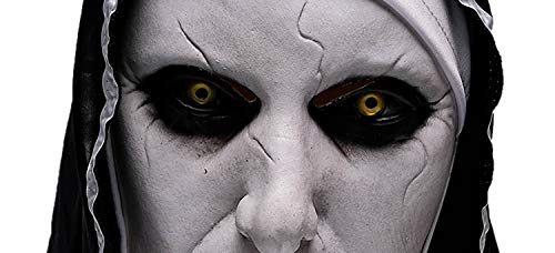Wellin International Nun Scary Latex Mask, Halloween Party Scary Full Head Costume Mask (Nun Mask)