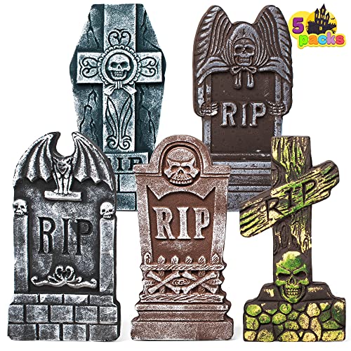 Halloween Foam Graveyard Tombstones - 5 Pack