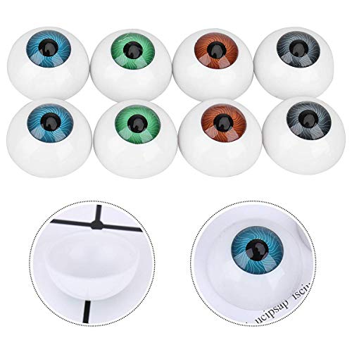 Halloween Eyeballs Scary Plastic Hollow Eyeball Halloween Horror Props 8PCS