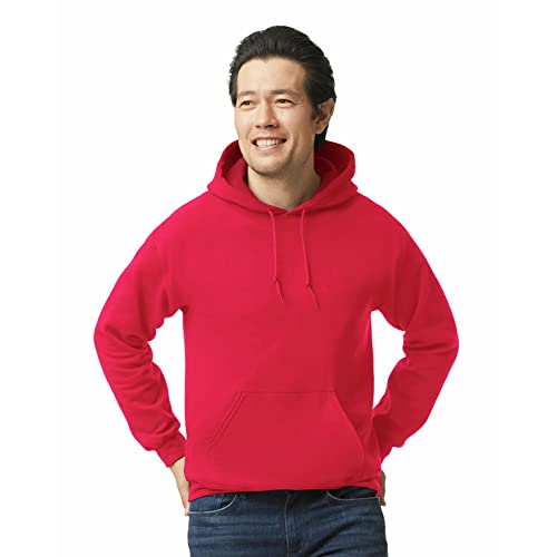 Gildan Adult Fleece Hooded Sweatshirt, Style G18500, Multipack, Red (1-Pack), X-Large