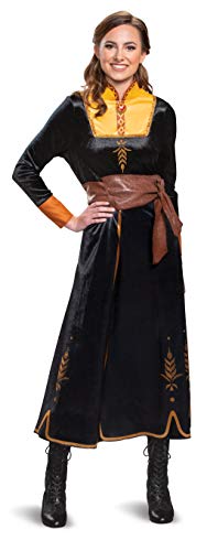 DISGUISE Women's Disney Anna Frozen 2 Deluxe Adult Sized Costumes, Black, XL UK