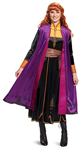 DISGUISE Women's Disney Anna Frozen 2 Deluxe Adult Sized Costumes, Black, XL UK