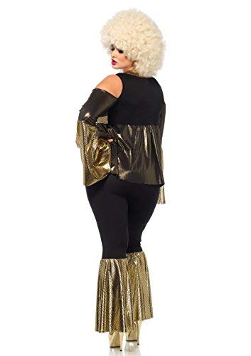 Leg Avenue Women's Costume, Black/Gold, 1X / 2X
