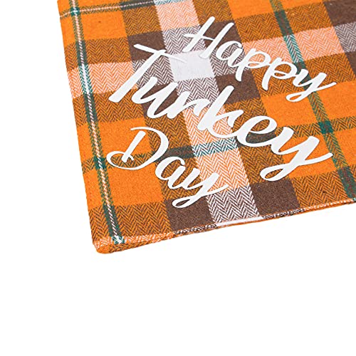 ADOGGYGO 4 Pack Plaid Holiday Dog Bandana, Halloween Thanksgivng Christmas Dog Bandana Scarf Kerchief Christmas Thanksgivng Halloween Bandana for Medium Large Dogs (Large, Style 1)
