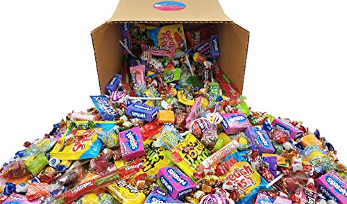 Candy Mix Variety Box, Great Assortment of your Favorite Candy Brands, Nerds, Swedish Fish. Sour Patch, Skittles, Razzles, Laffy Taffy, Now & Later, Blow pops and more... 4 Pounds