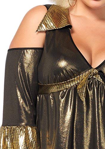 Leg Avenue Women's Costume, Black/Gold, 1X / 2X