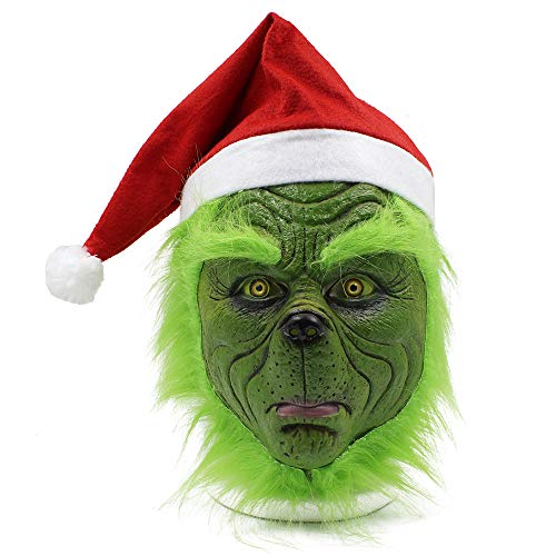 Benks green Cosplay Mask Christmas Halloween Costume Props green Costume Accessories (One size)