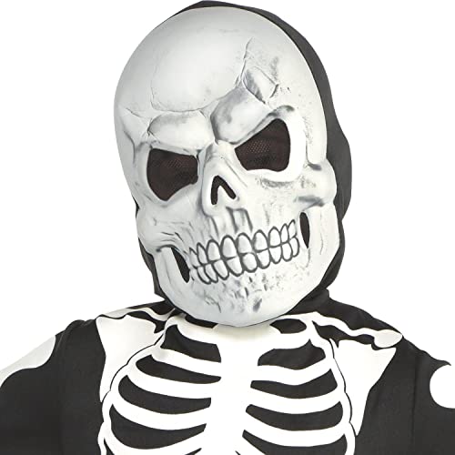 amscan Glow In The Dark X-Ray Skeleton Full Body Jumpsuit - Black And White - (Adult) Standard Size - 1 Pc