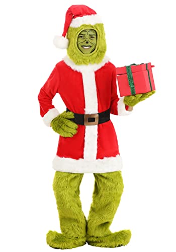 Kids' Grinch Santa Costume - Medium Size