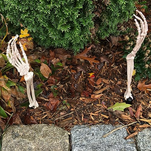 Spooky Skeleton Stakes: Realistic Yard Decor for Haunted Parties
