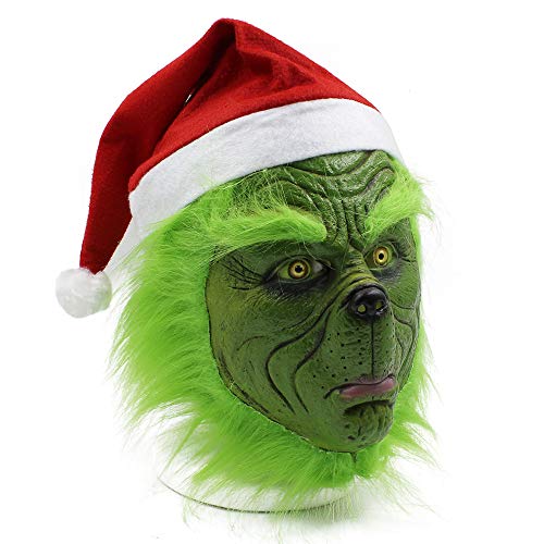 Benks green Cosplay Mask Christmas Halloween Costume Props green Costume Accessories (One size)