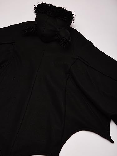Leg Avenue Cozy Bat Fleece Dress with Wing Sleeves-Cute Hooded Onesie with Ears for Women, Small