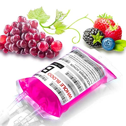 WYNK 20 Pack Halloween Decorations Blood Bag for Drink, 11.5 FL Oz Reusable Cups Containers, Live Blood of Theme Parties, Halloween/Vampire/Hospital Theme Party Favors, Nurse Graduation Party Props